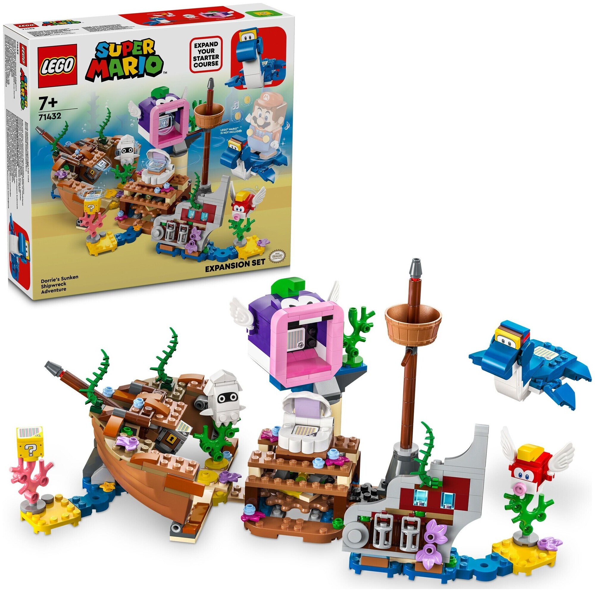 Image of Lego Super Mario Lego® Super Mario™ Dorrie und das versunkene Schiff – Erweiterungsset