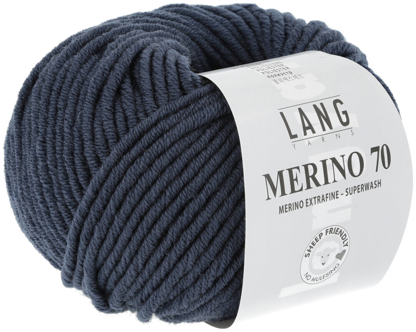 Image of Lang Strickg. Merino 70 10 blau 50g