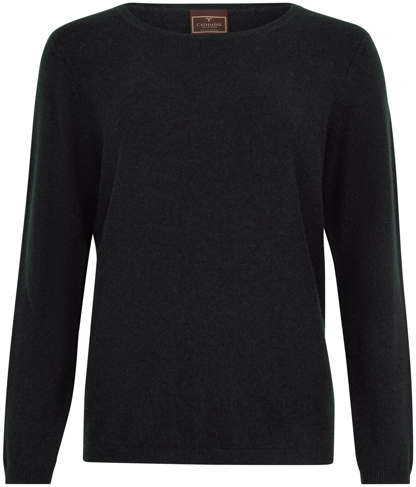 Image of Cashmere Damen Pullover Rundhals schwarz L