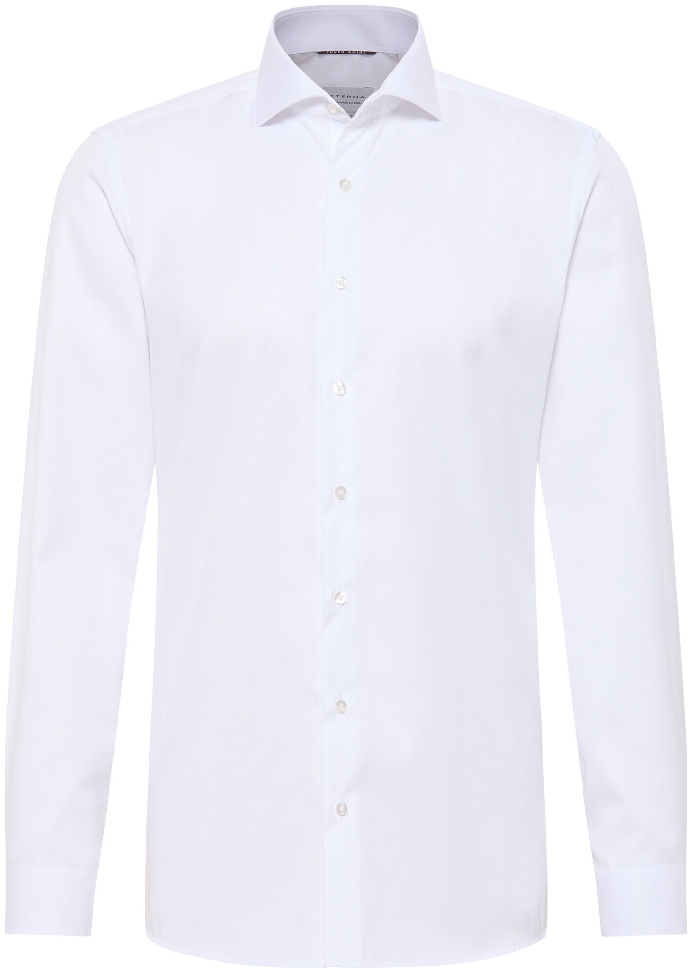 Image of Eterna Slim FIT Cover Shirt Twill Langarm weiss 38