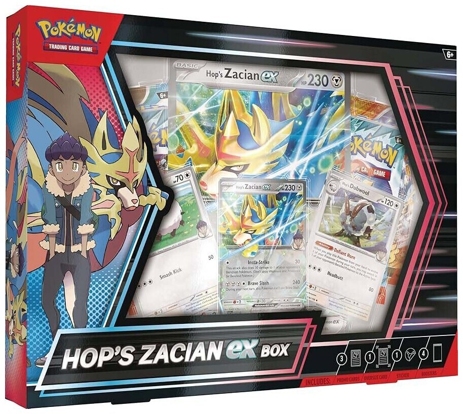 Pokémon P-En Hops Zacian ex Box