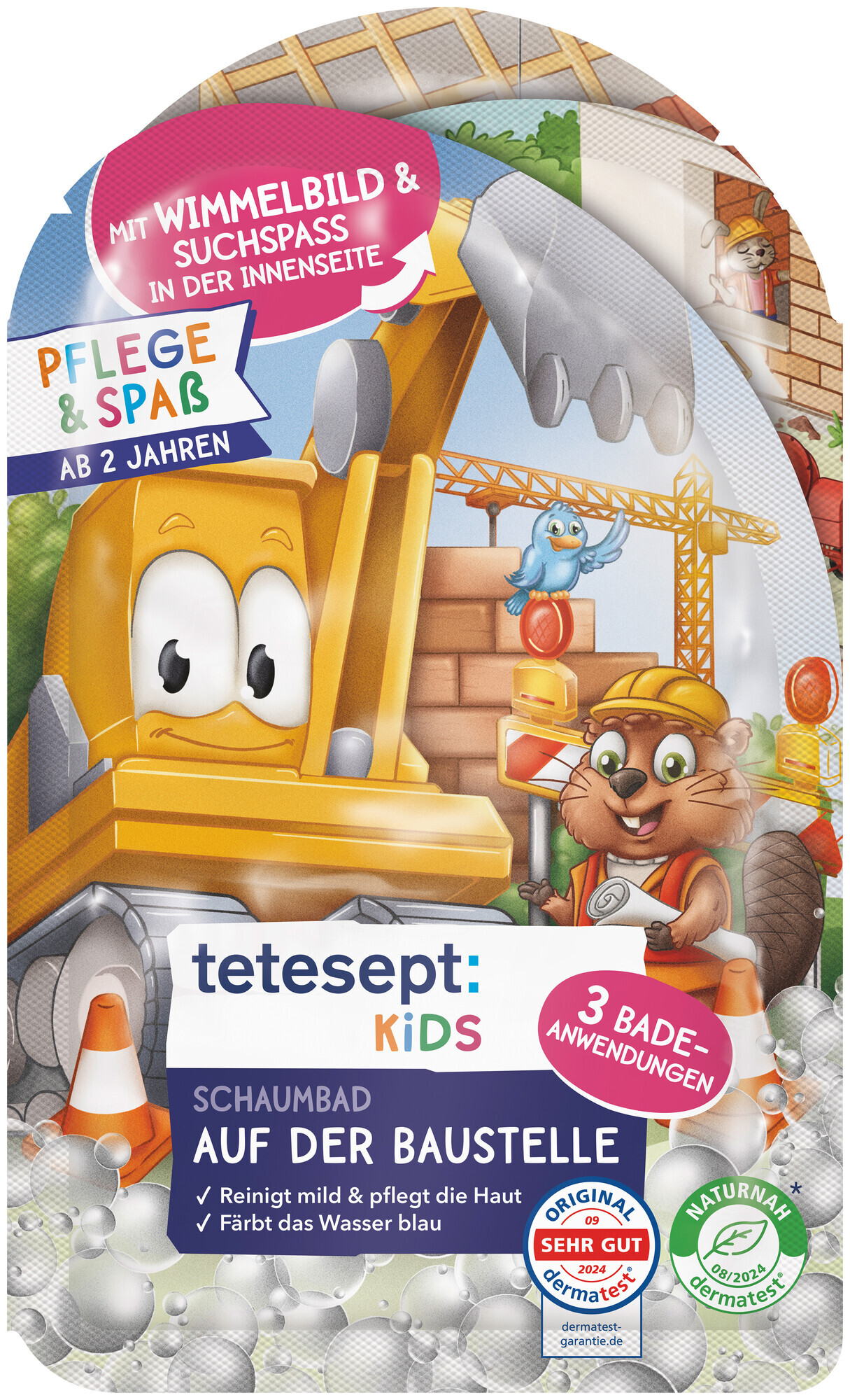 Image of tetesept Kids Schaumbad Baustelle 3x40ml
