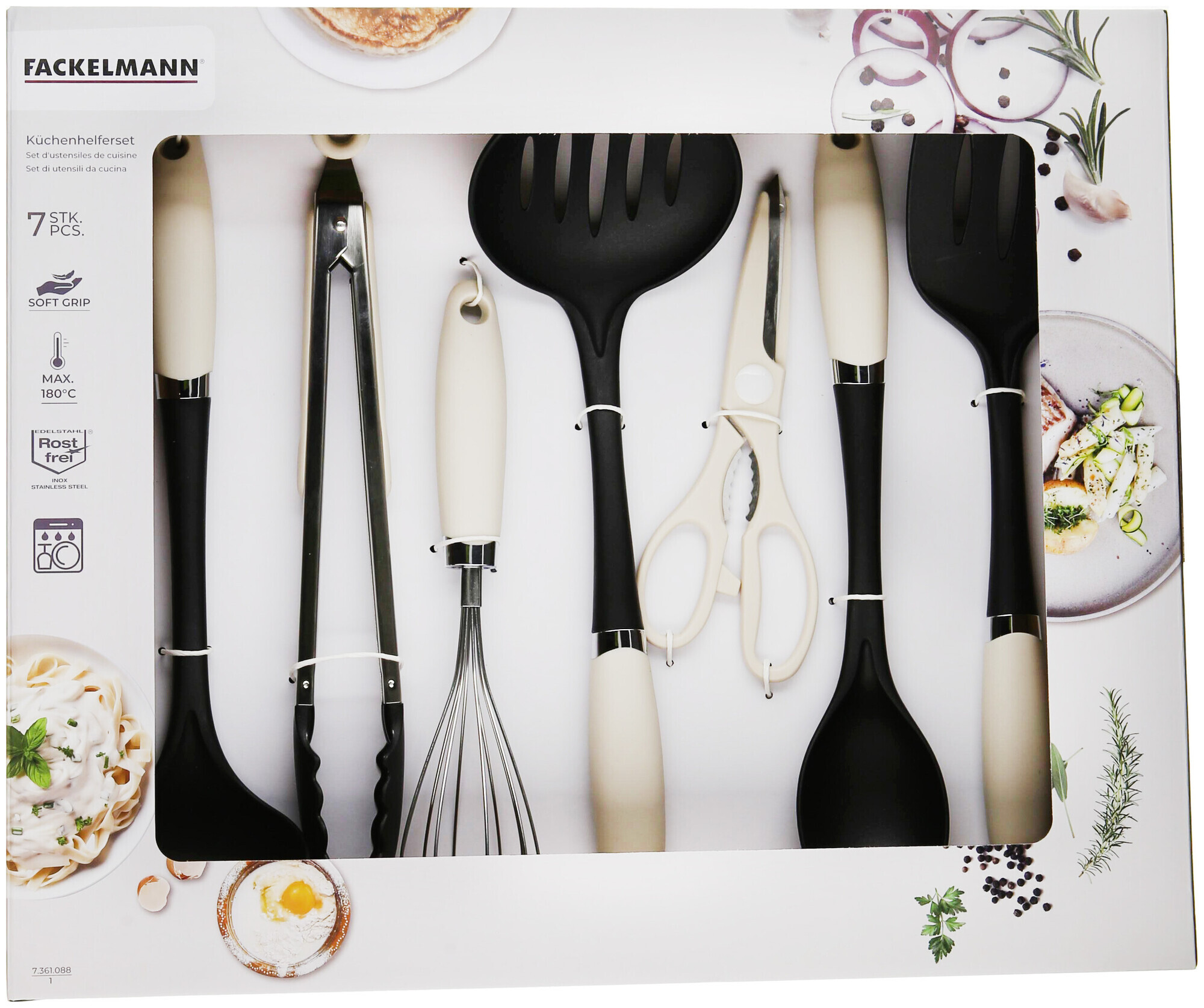 Ensemble d'ustensiles de cuisine 7 pièces