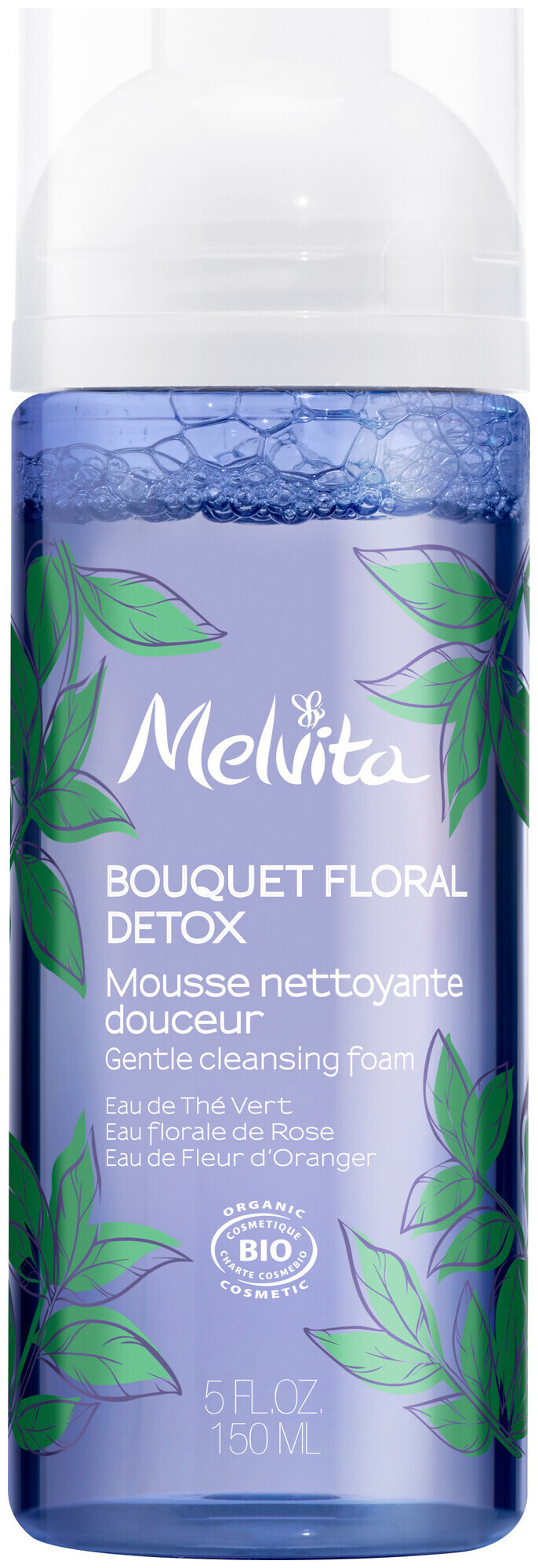 Image of Melvita Bouquet Floral Sanfter Reinigungsschaum Grüner Tee 150ml