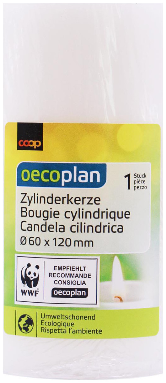 Image of Oecoplan Zylinderkerze 60x120 weiss