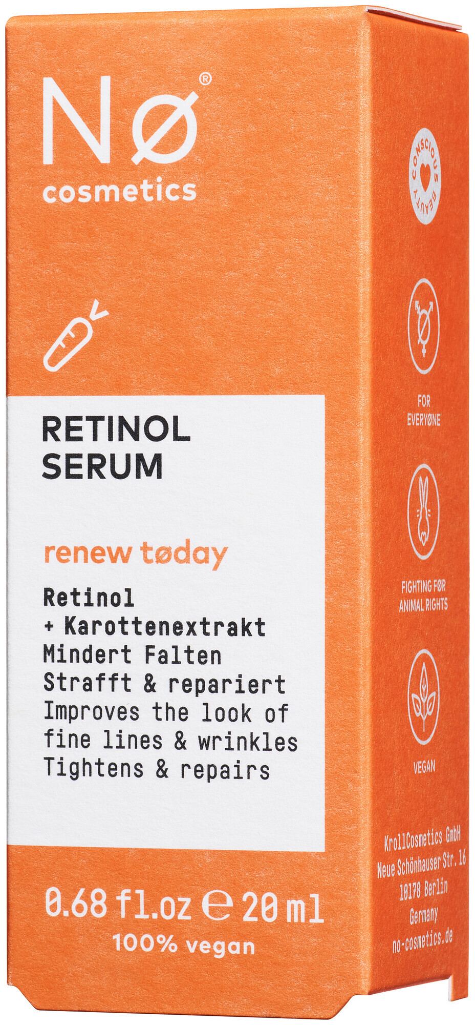 Image of Nø Cosmetics No Cosmetics renew today Retinol Serum