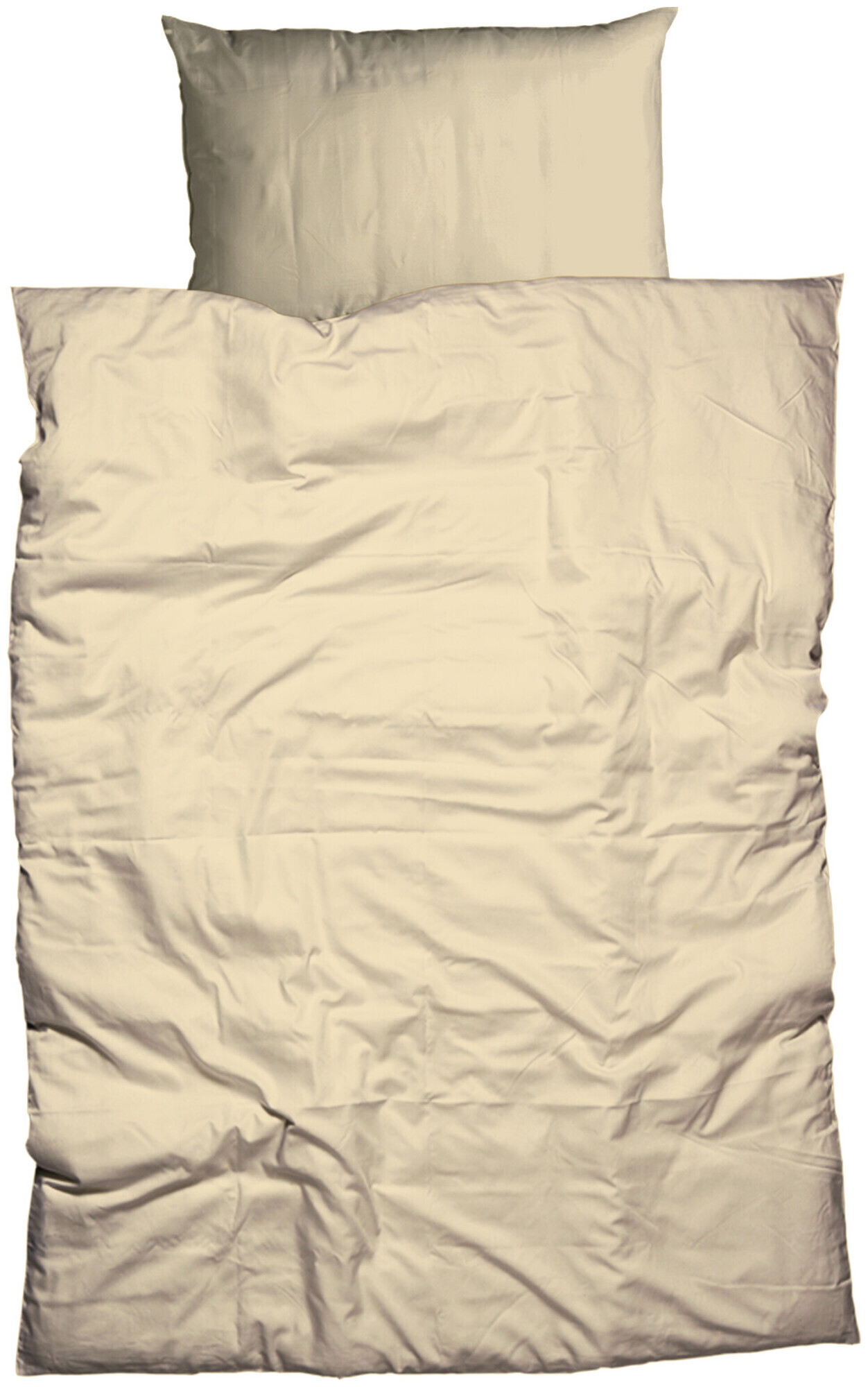 Image of Inhouse Duvet Gots Satin Paspel 160x210 vanille