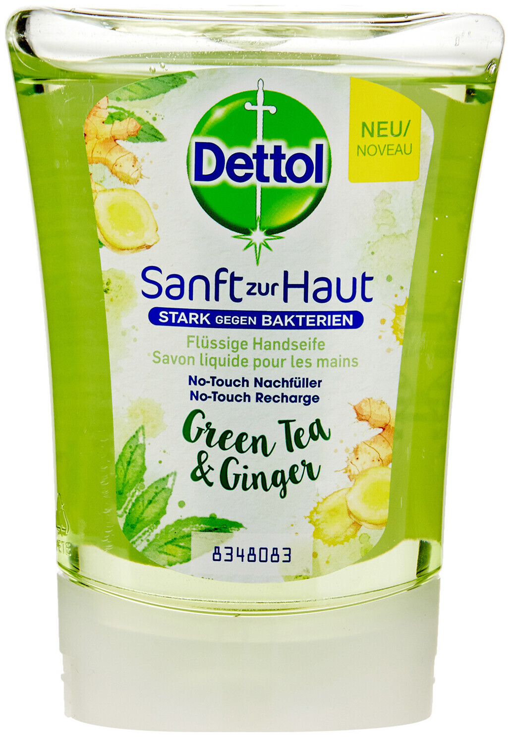 Image of Dettol No-Touch Automatischer Seifenspender Nachfüller Green Tea & Ginger 250 ml