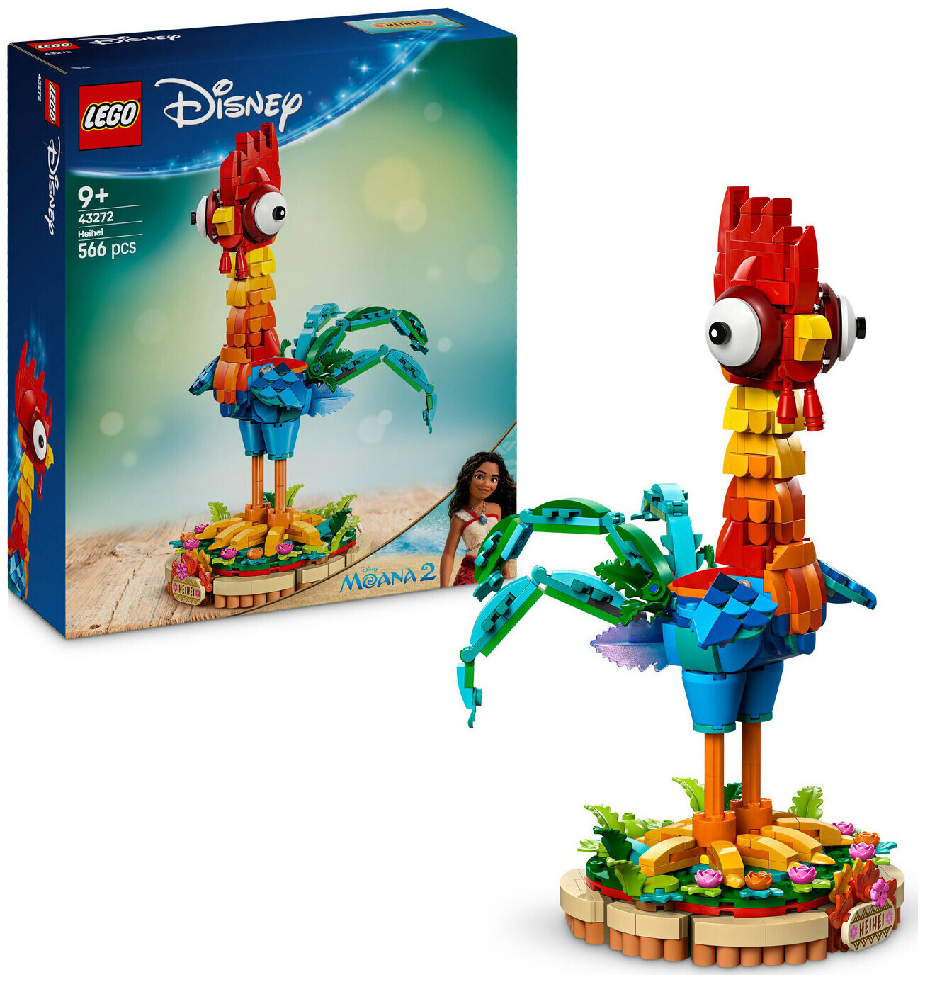 Image of Lego Disney Princess Lego® ǀ Disney 43272 Vaiana 2 Heihei - Spielset mit baubarer Tierfigur ab 9 Jahren