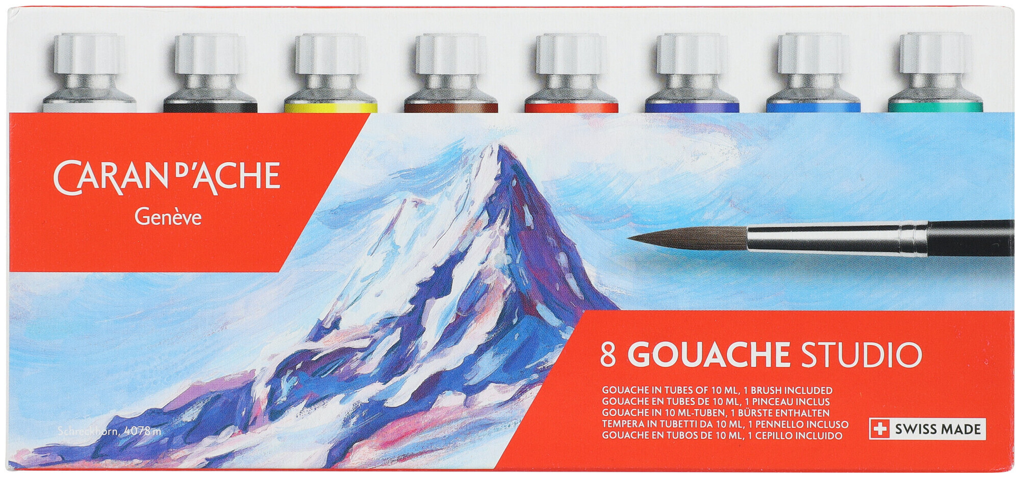 Image of Caran d'Ache Gouache Tuben 10Ml Assortiert Zu 8 Stk