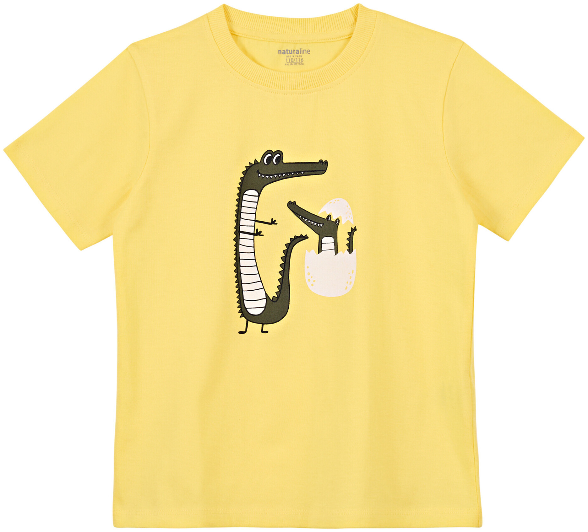 Image of Naturaline Textil Naturaline Kinder T-Shirts gelb 86/92