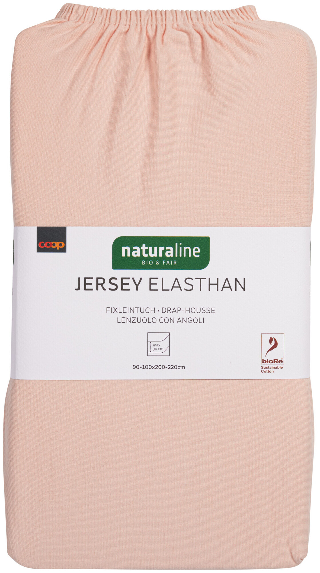 Image of Naturaline Textil Bio Fixl. Jersey EA 90x200 rosa