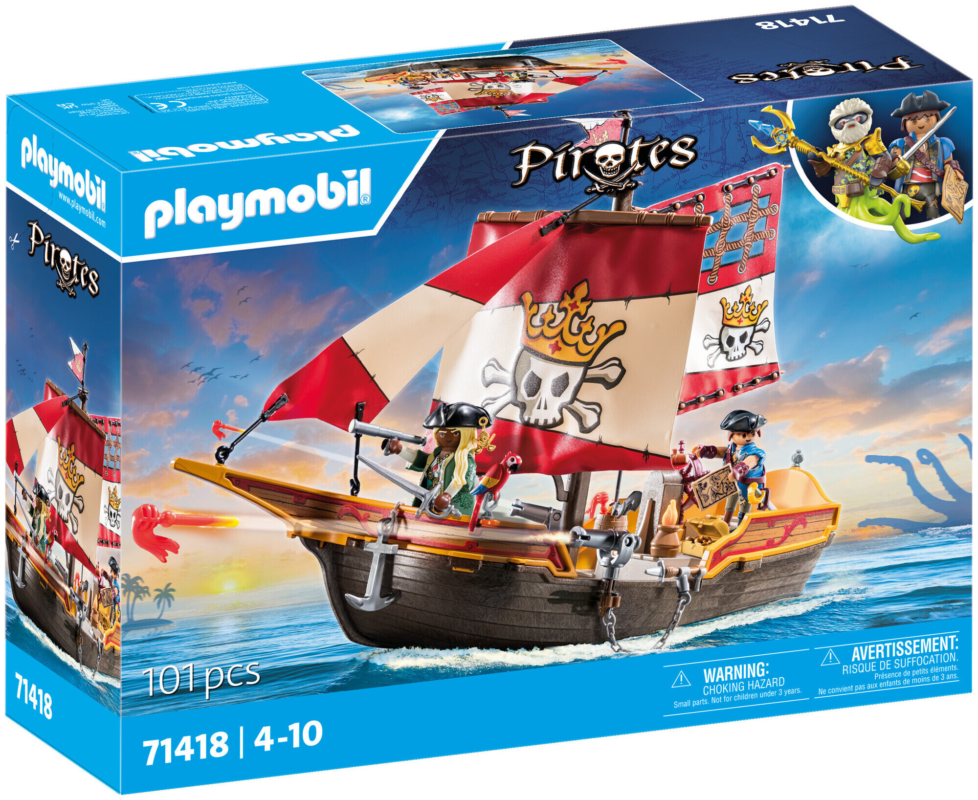 Image of Playmobil 71418 Piratenschiff