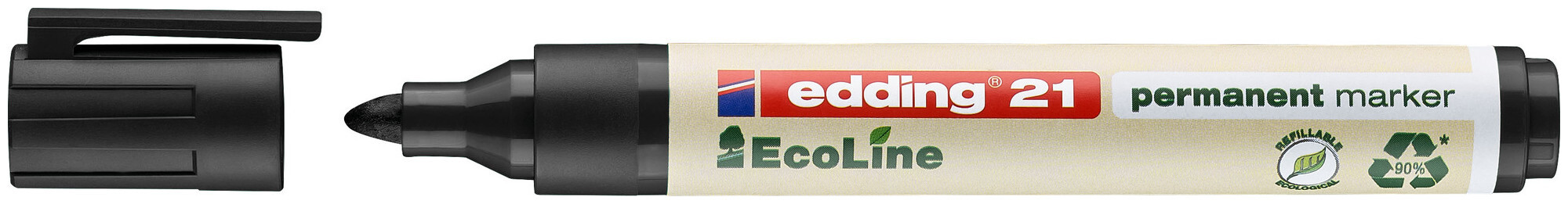 Image of edding Permanentmarker 21 Ecoline schwarz