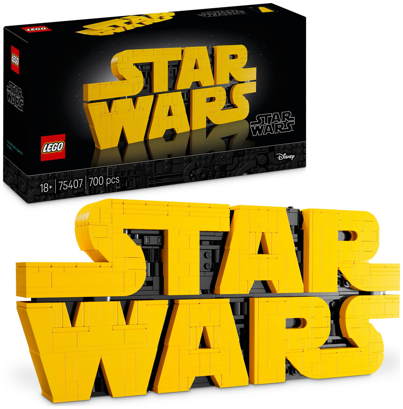 Image of Lego Star Wars Lego® Star Wars™ 75407 Star Wars Logo aus Lego Steinen 18+