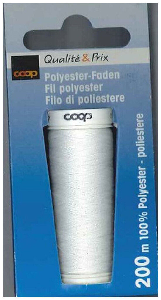 Image of Coop Polyester Faden 200m rohweiss 1001