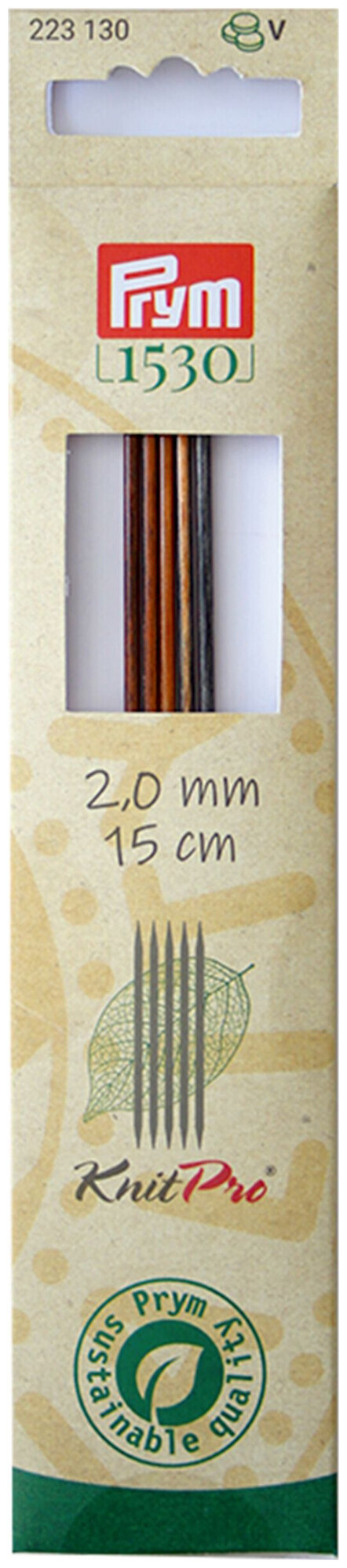 Image of Prym 1530 Strumpfstricknadeln 2.00 mm, 15 cm, Birkenholz