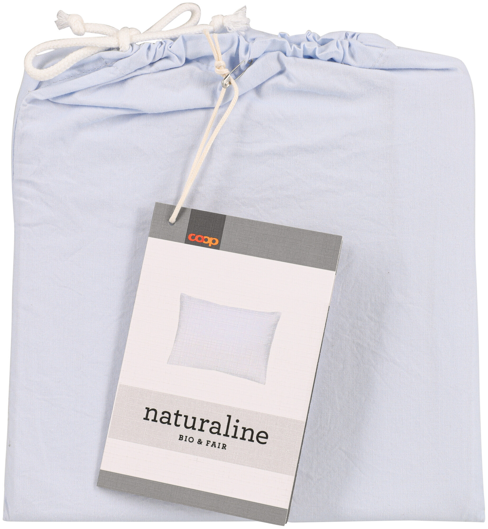Image of Naturaline Textil Naturaline Kissenbezug hellblau 50x70 cm