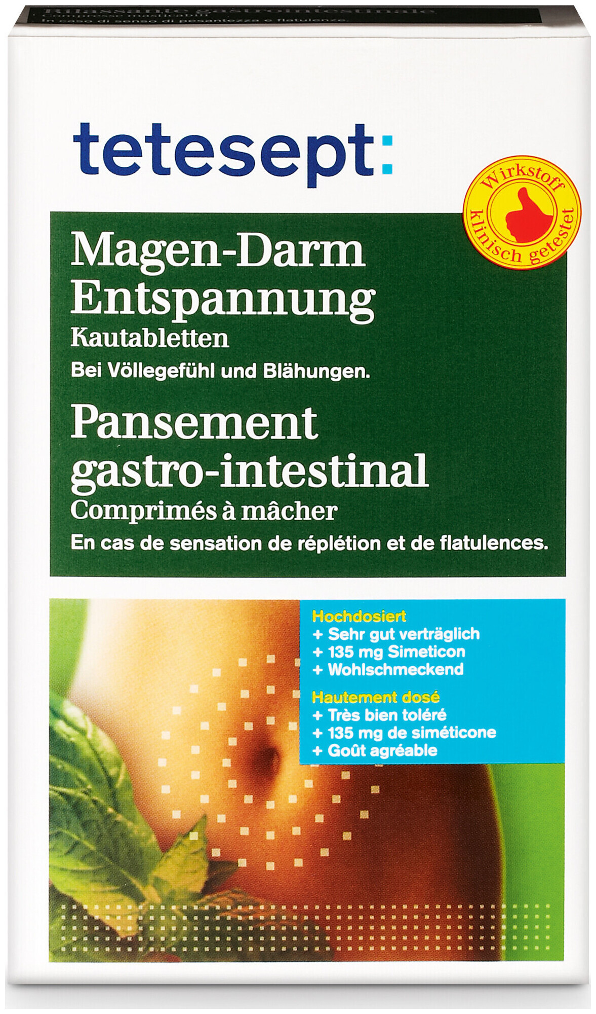 Image of Tetesept Magen-Darm Entspannung Kautabletten 20 Stück