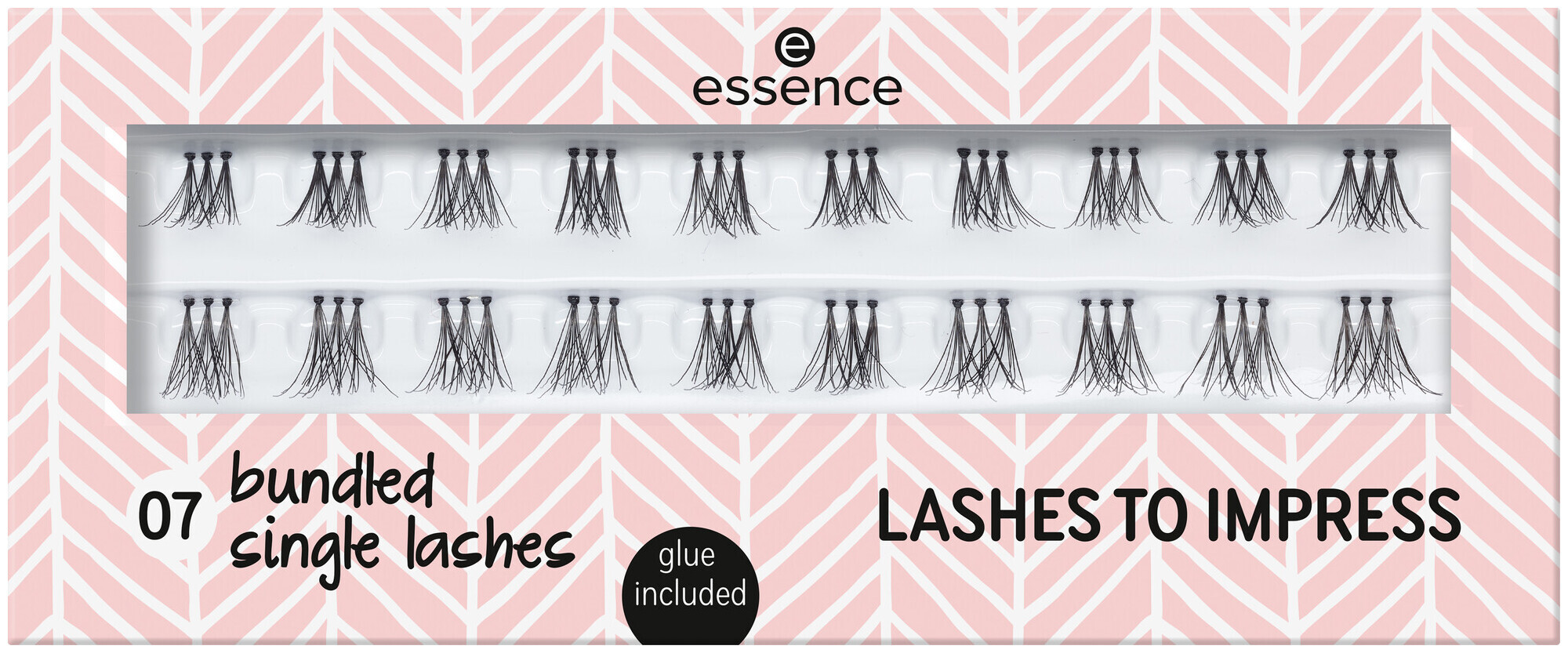 Image of essence Lashes TO Impress 07 bundled single lashes 20 st