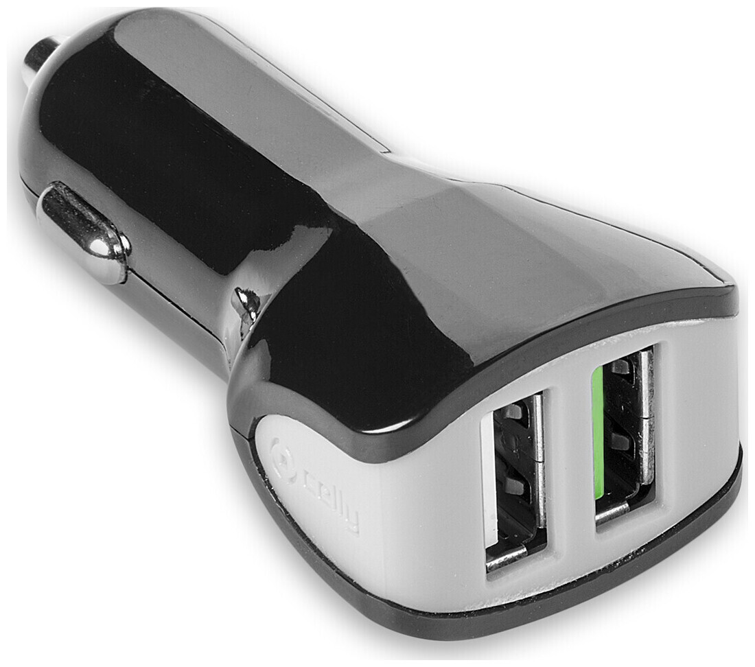 Image of Celly Turbo Autoladegerät 2 USB 3. 4A schwarz