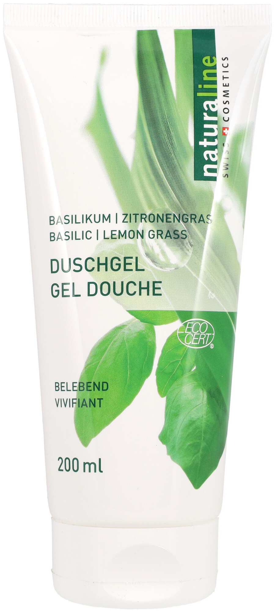 Image of Naturaline Cosmetics Naturaline Duschgel Basilikum & Zitronengras