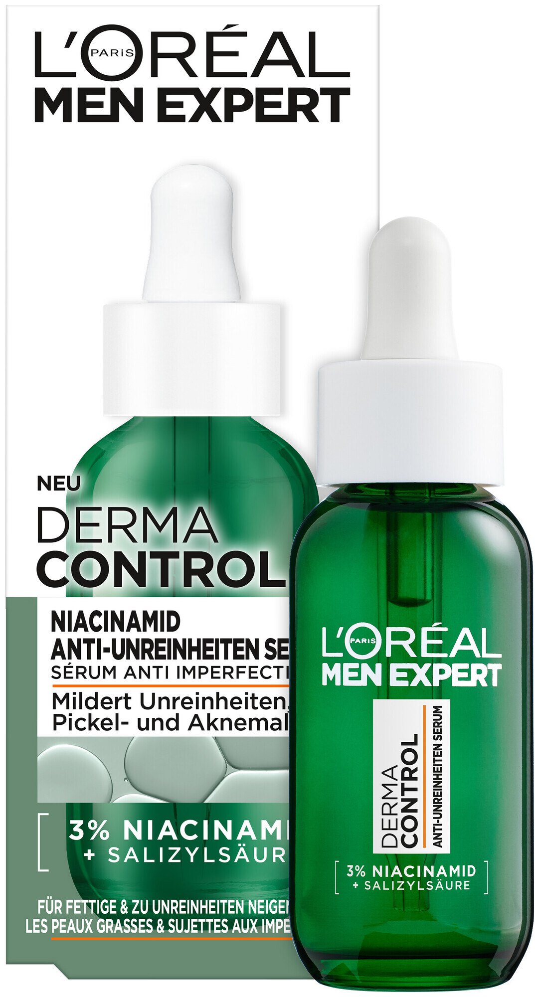 Image of L'oréal Paris L'Oréal Men Expert Derma Control Niacinamide Anti-Unreinheiten Serum, 30ml
