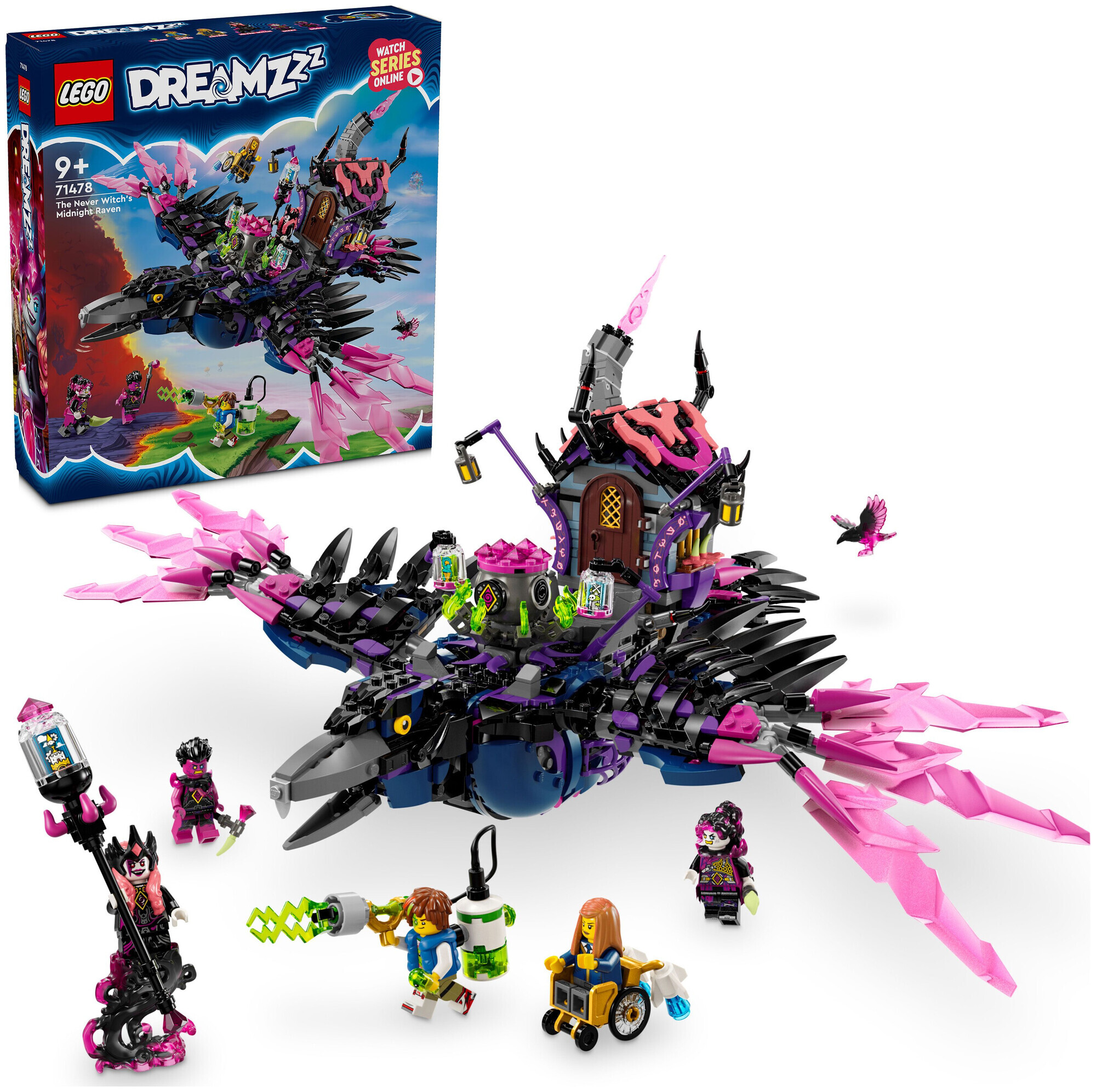 Image of Lego Dreamzzz Lego® DREAMZzz™ 71478 Der Mitternachtsrabe der Nimmerhexe