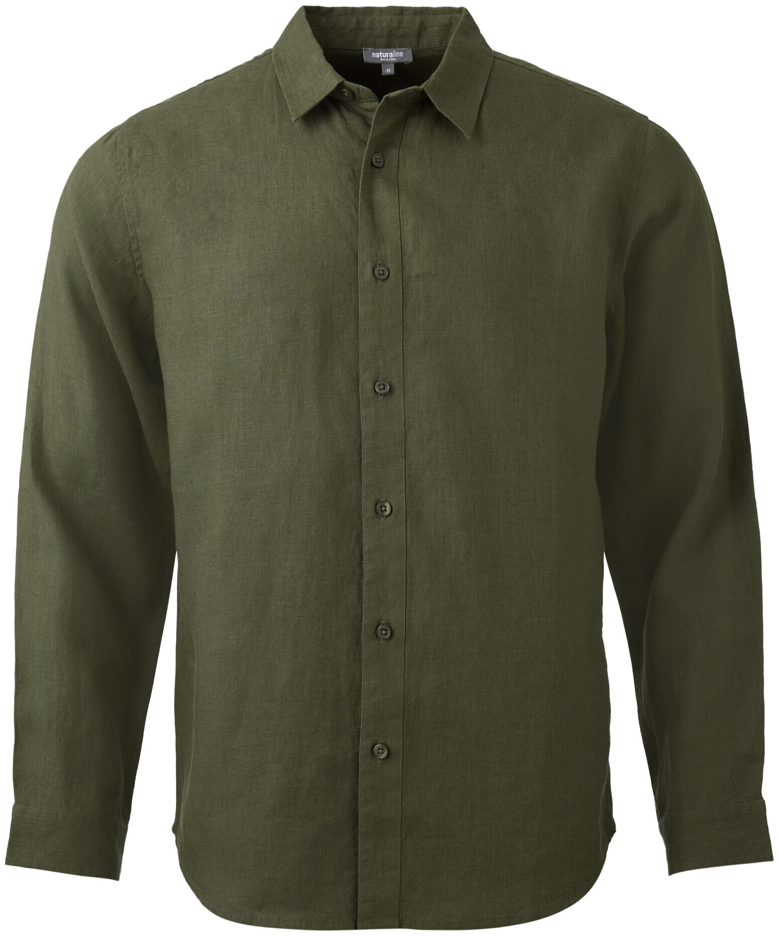 Image of Naturaline Textil Naturaline Herren Leinenhemd olive L