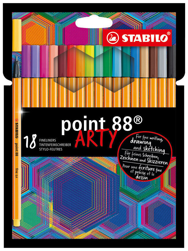 Image of Stabilo point 88 Fineliner 18er Etui Arty