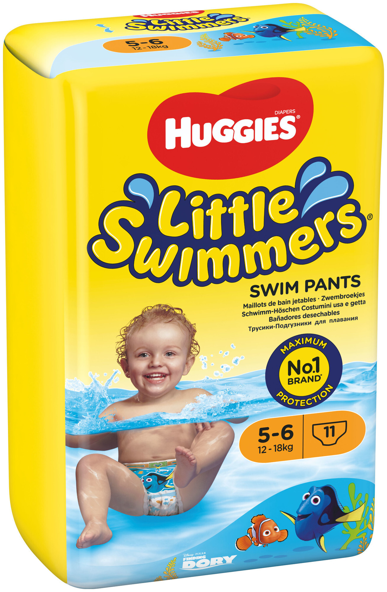 Image of Huggies Little Swimmers Schwimmwindeln S, 5-6, 12-18kg, 11 Stück