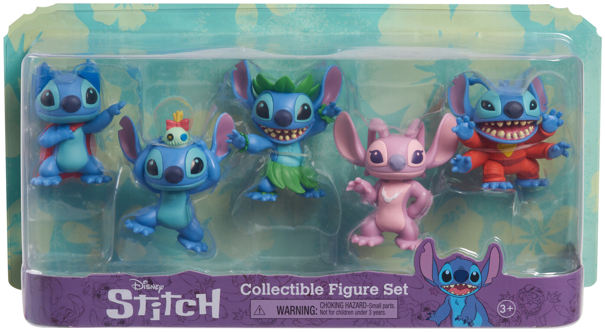 Image of Disney Stitch Sammelfigurenbox mit 5 Figuren, 8 cm