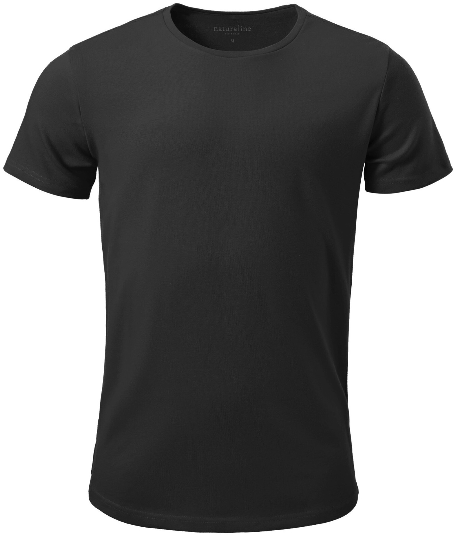 Naturaline Textil Naturaline t-shirt homme manches courtes noir L