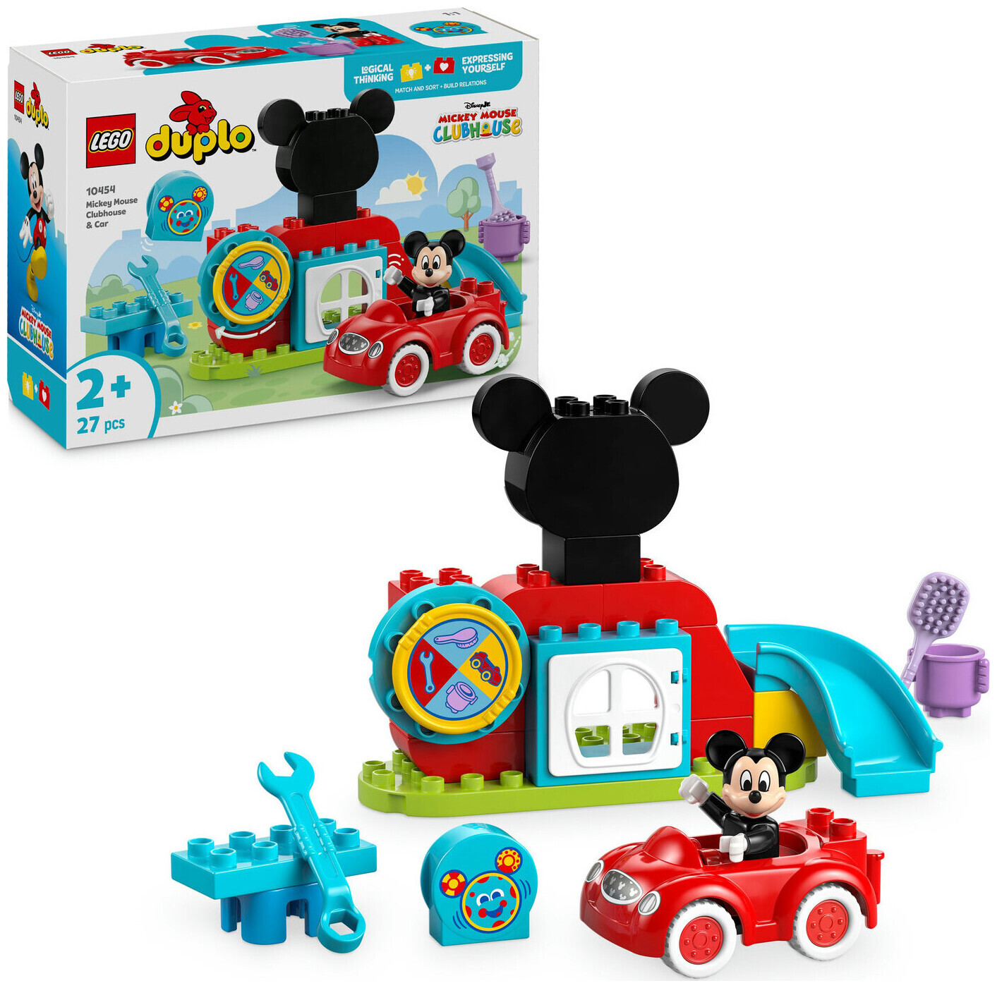 Image of Lego Duplo Lego® Duplo 10454 | Disney Mickys Clubhaus und Auto - Lernspielzeug ab 2 Jahren