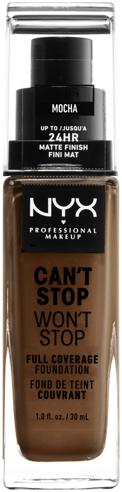 Image of NYX Professional Makeup Can't Stop Won't Stop Foundation, Mocha