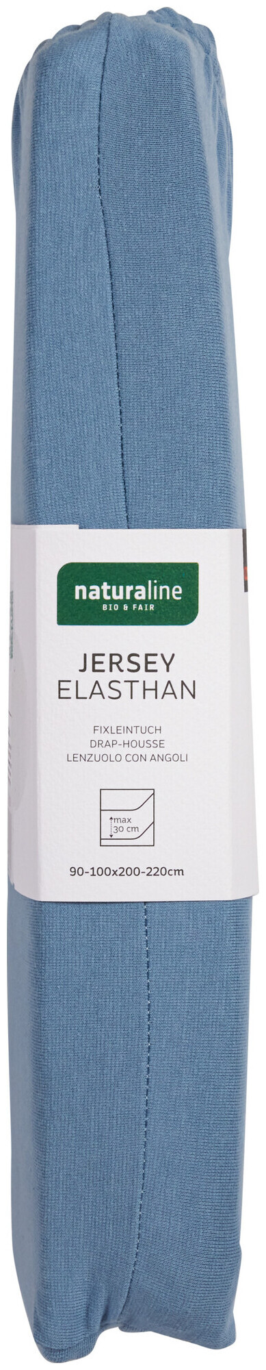 Image of Naturaline Textil Bio Fixl. Jersey EA 90x200 hellblau