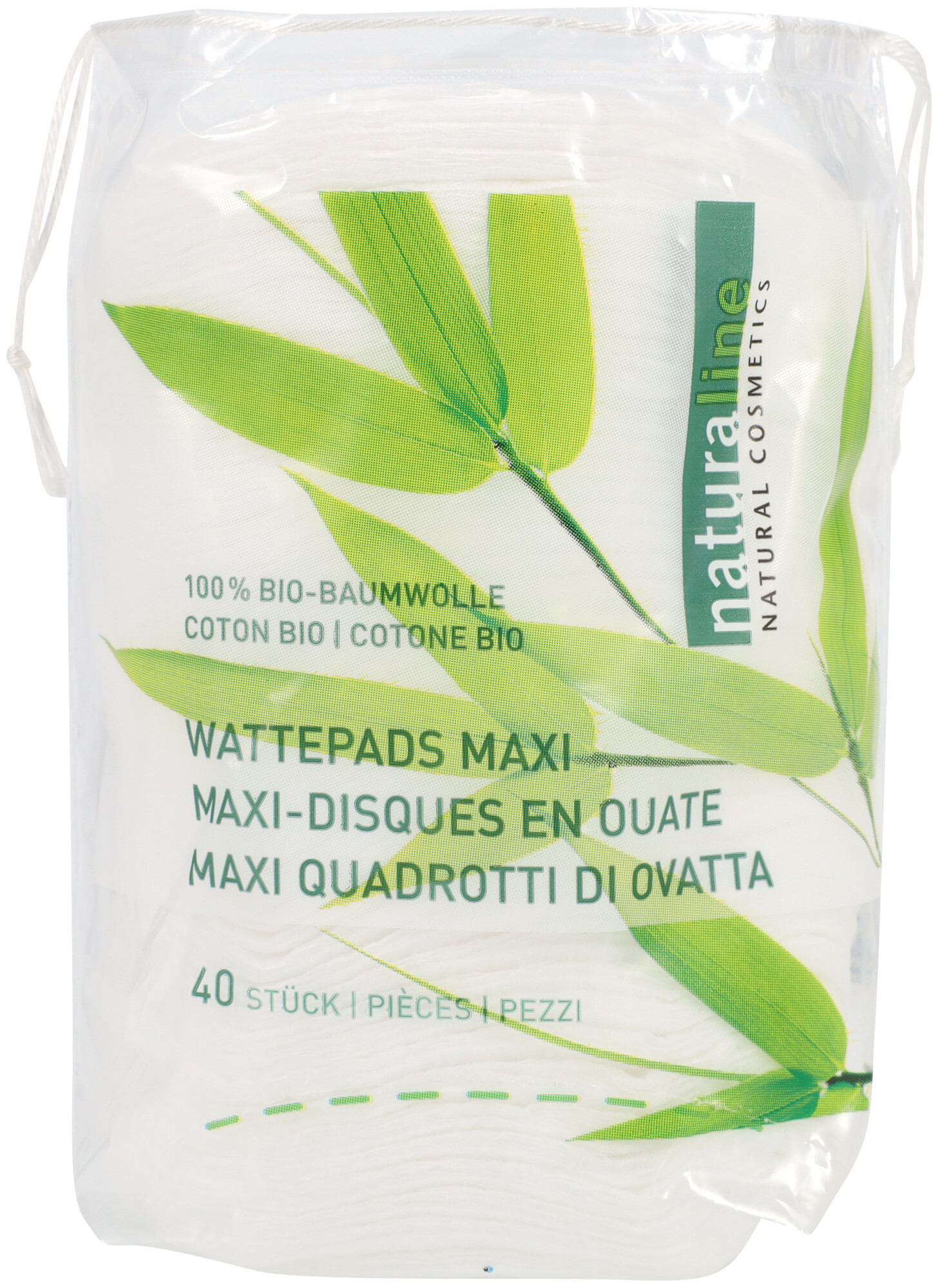 Image of Naturaline Cosmetics Naturaline Wattepads Maxi 40 Stück