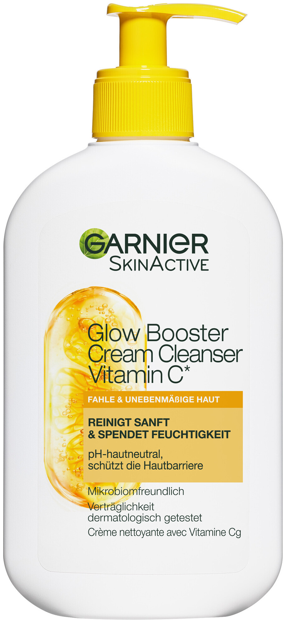 Image of Garnier SkinActive Glow Booster Cream Cleanser Vitamin C