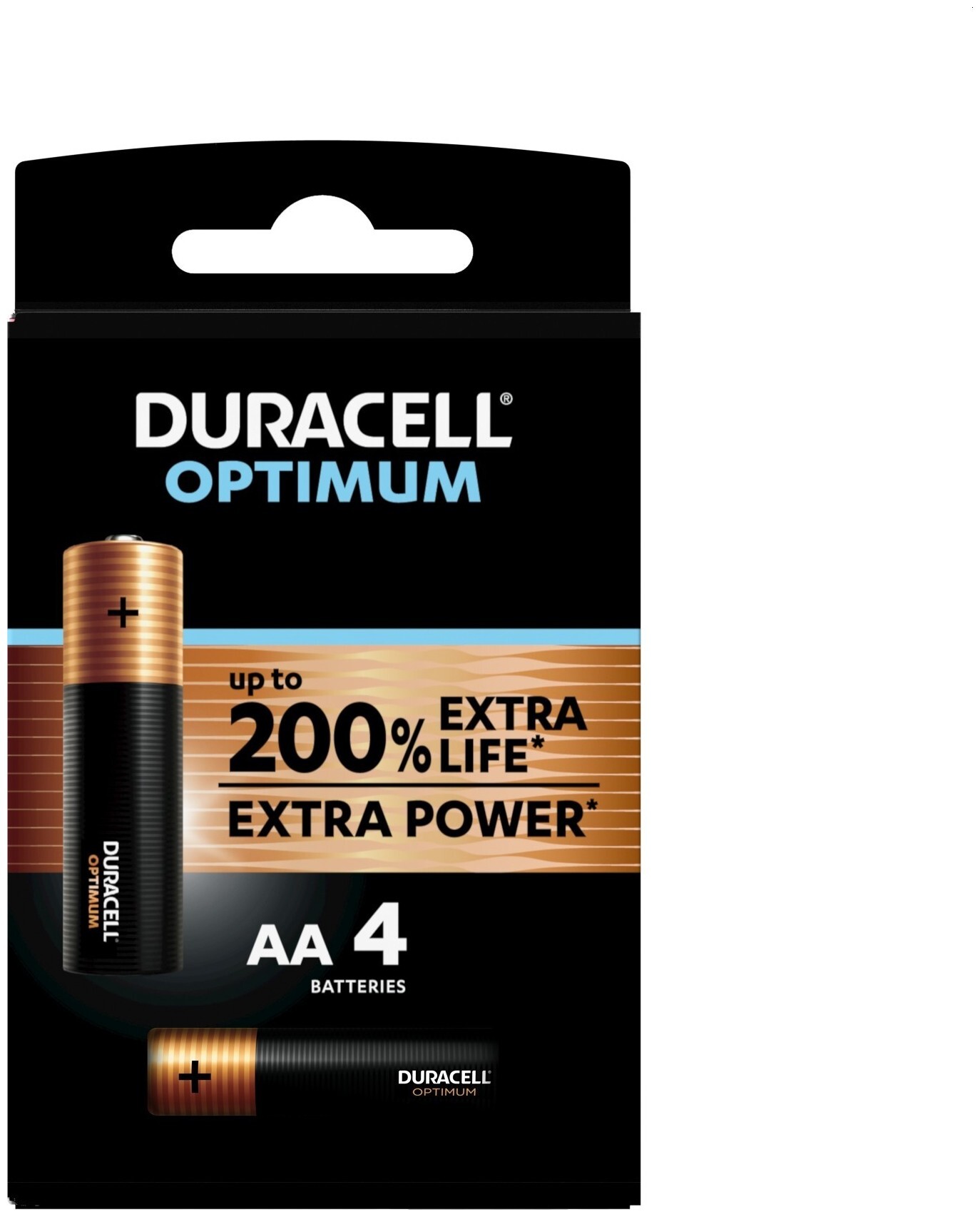 Image of Duracell Batterien Optimum Aa/Lr6 4 Stück