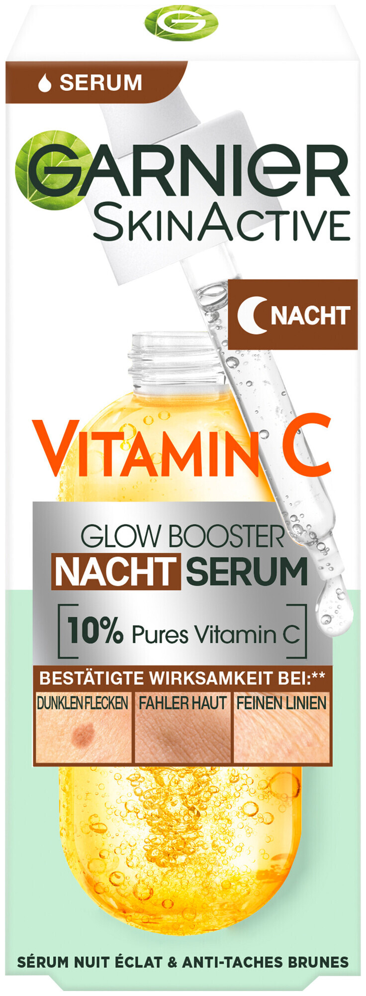 Image of Garnier SkinActive Vitamin C Glow Booster Nachtserum, 30ml