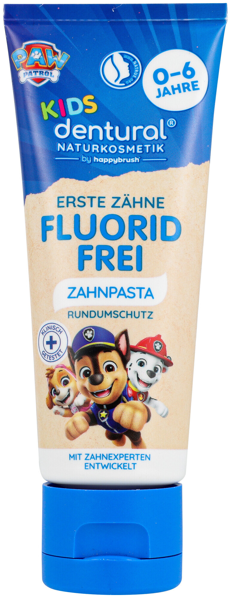 Image of happybrush Dentural Erste Zähne Fluoridfrei Zahnpasta