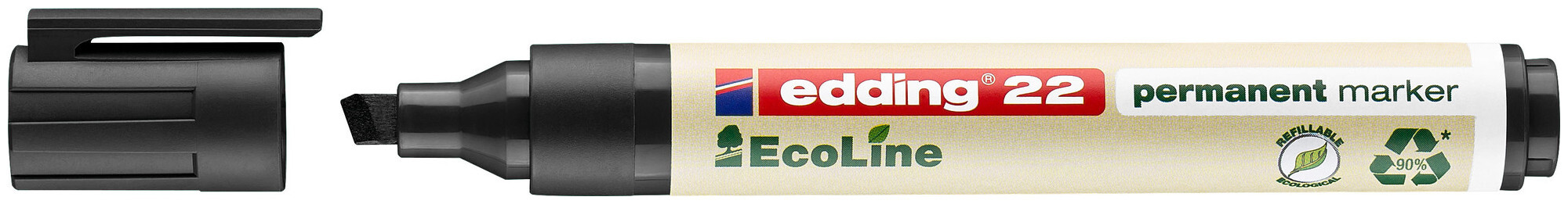 Image of edding Permanentmarker 22 EcoLine schwarz