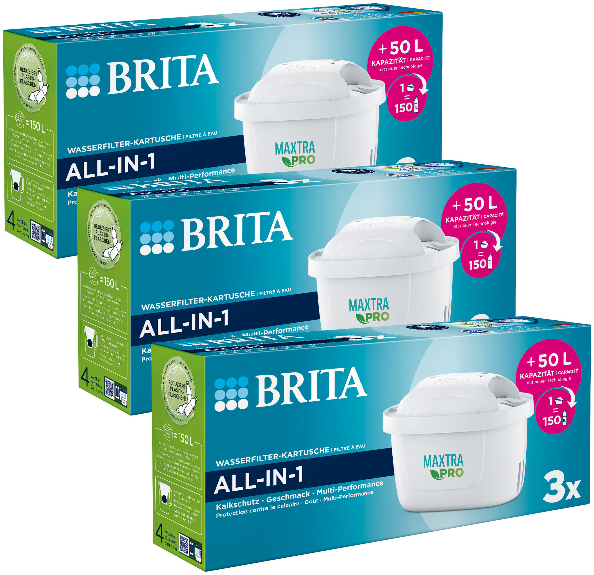 Image of Brita Wasserfilter-Kartusche Original Maxtra PRO All-in-1 – Pack 3x3