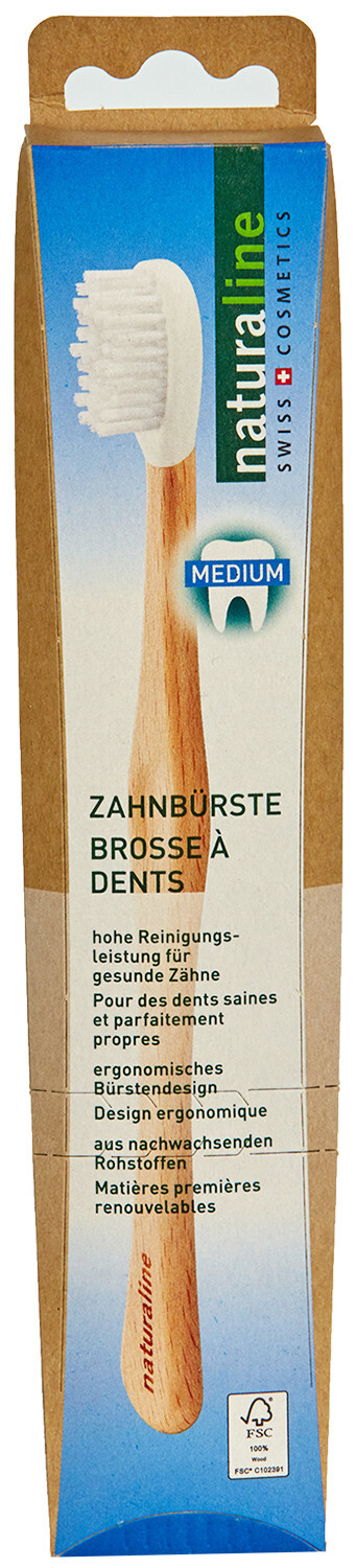 Image of Naturaline Cosmetics Naturaline Holz-Zahnbürste medium