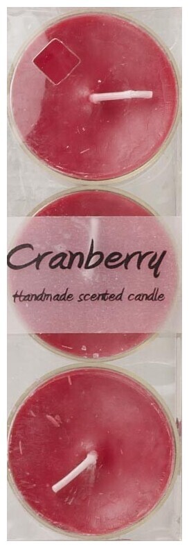 Image of Maxi Duftteelichter Cranberry 3Stk.