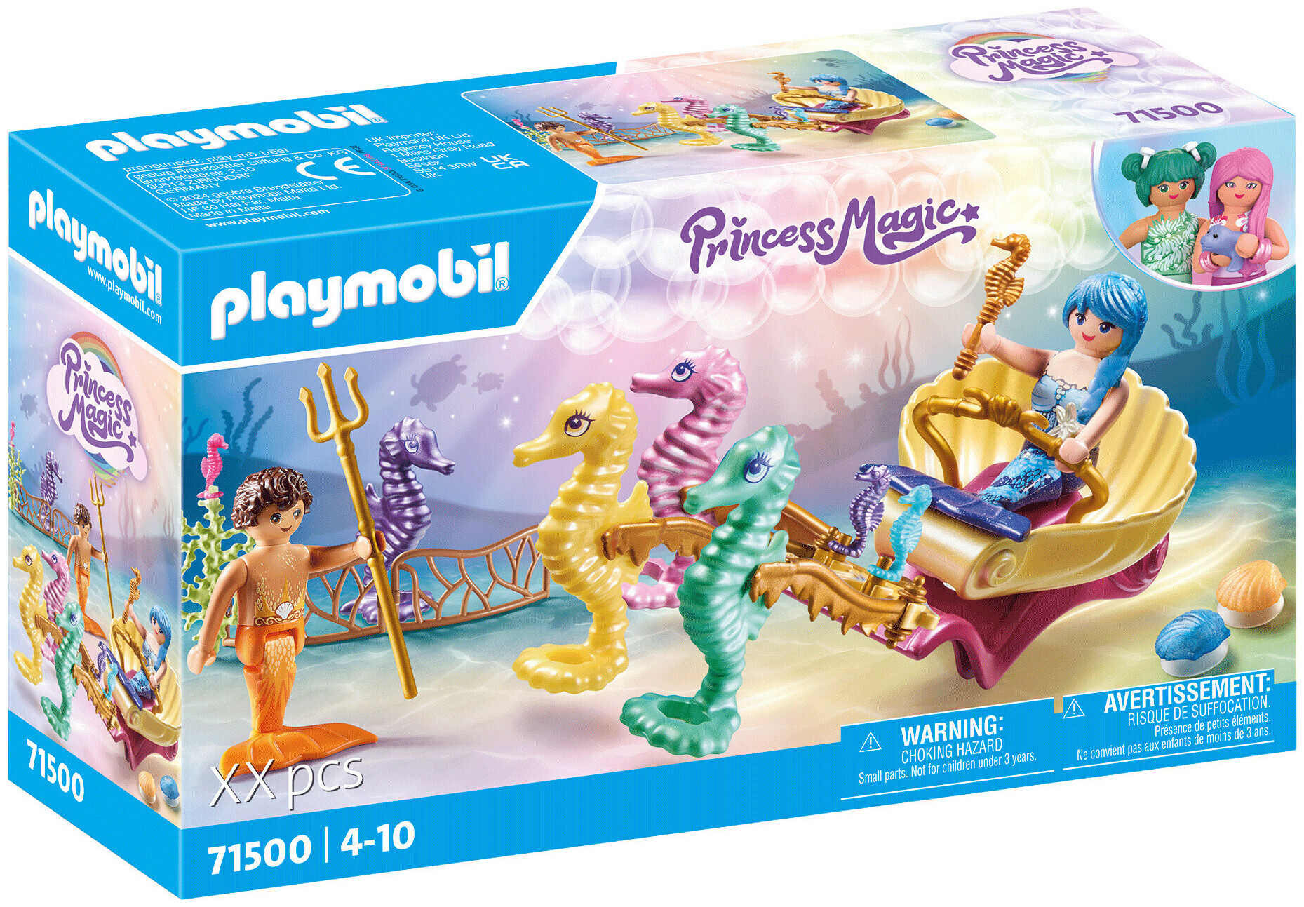 Image of Playmobil 71500 Meeresbewohner mit Seepferdchenkutsche