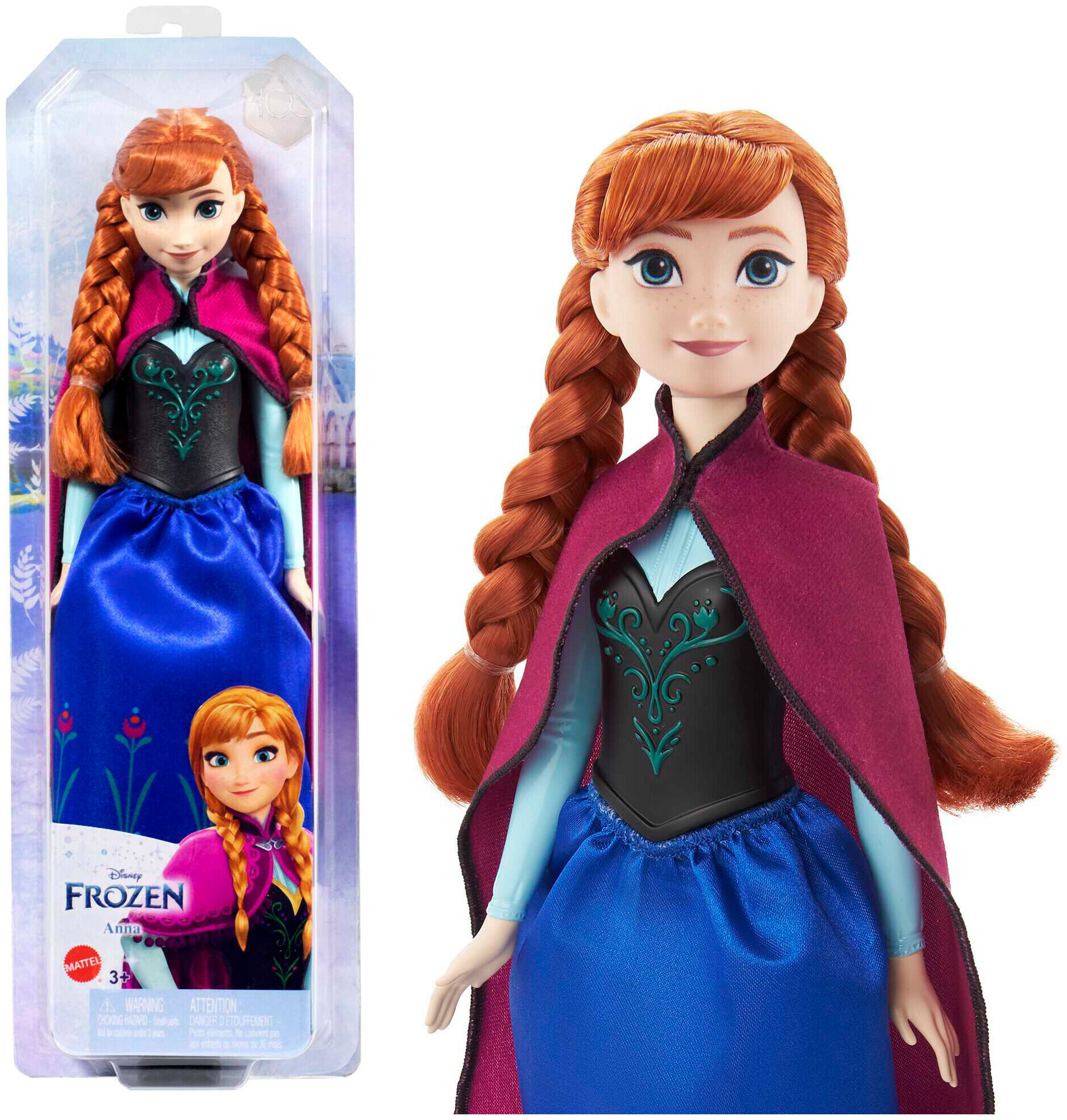 Image of Frozen Disney Die Eiskönigin Anna-Puppe