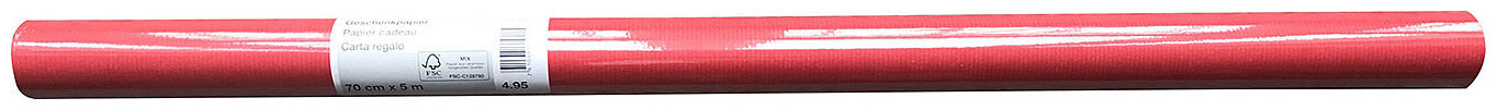 Image of Geschenkpapier 70x5m Kraft rot