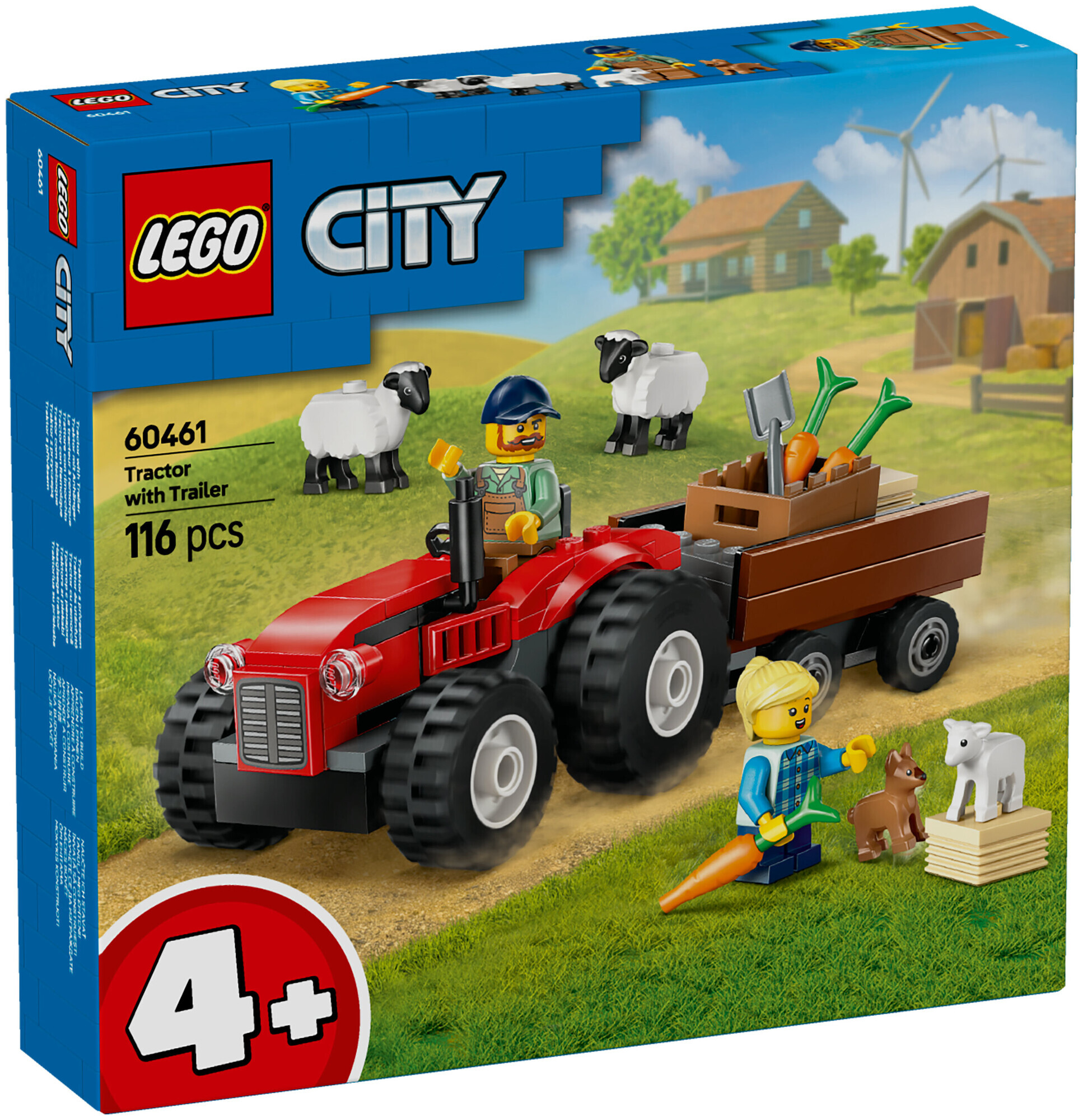 Lego City Lego City 60461 Tracteur agricole avec remorque et moutons dès 4 ans