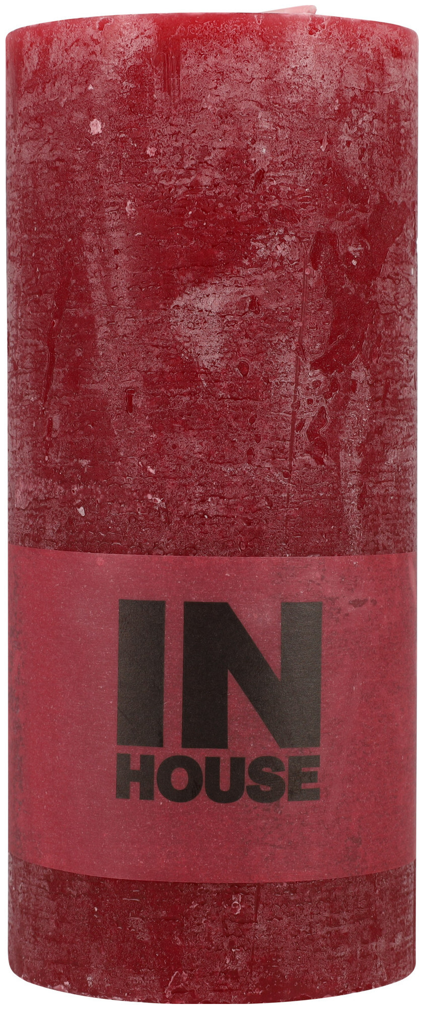 Image of InHouse Zylinderkerze dunkelrot 6.8x15cm